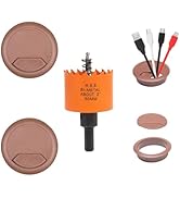 VIKITON 2 inch Desk Grommet 2 inch Hole Saw, Desk Cord Hole Cover, Desk Cable Hole Cover, Desk Ho...