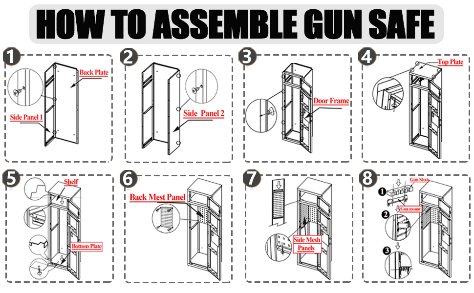 KAER 1012 Assemble Gun Safe,Rifle Safe,Quick Access