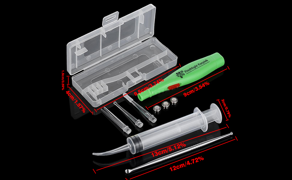 puseky Tonsil Stone Remover Tool LED Earwax Removal Stainless Steel