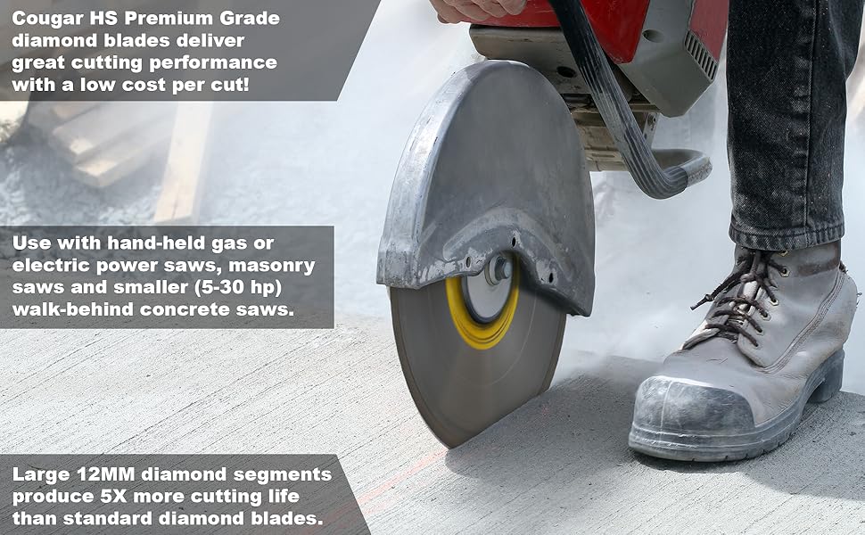 cougar hs premium diamond blade 14 inch