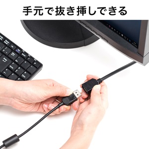 Amazon.co.jp: サンワダイレクト DisplayPort 延長ケーブル 4K