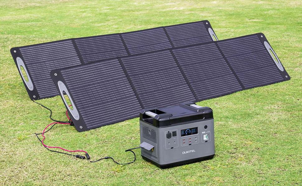 新品　OUKITEL 200wソーラーパネル Amazon.com : OUKITEL 200W Portable Solar Panel for Power