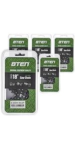ちーず Amazon.com: 8TEN Full Chisel Chainsaw Chain 18 Inch .050 3/8