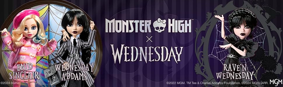 モンスターハイ/ウェンズデー・アダムス （レイブン・ドレスver） モンスターハイ/ Netflix Wednesday: ウェンズデー・アダムス