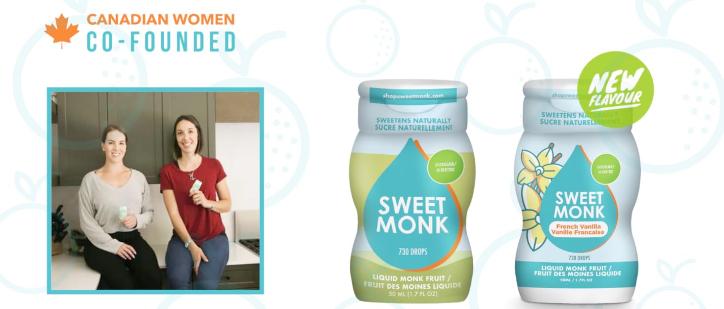 SweetMonk 100 Pure Original Monk Fruit Sweetener Liquid Sugar Substitute 1.7oz No Water