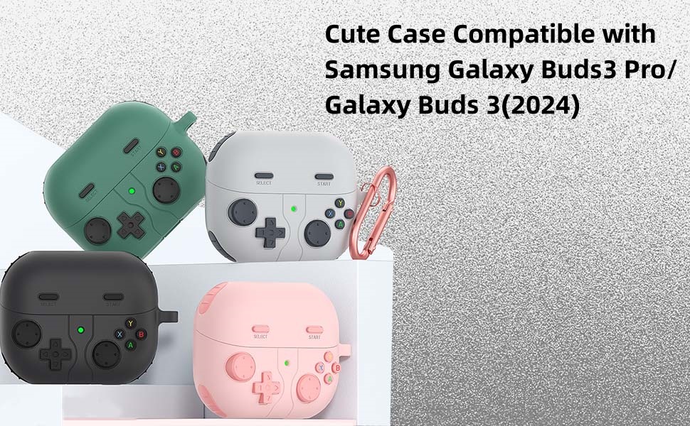 Cute Case Compatible with Samsung Galaxy Buds3 Pro/Galaxy Buds 3(2024)