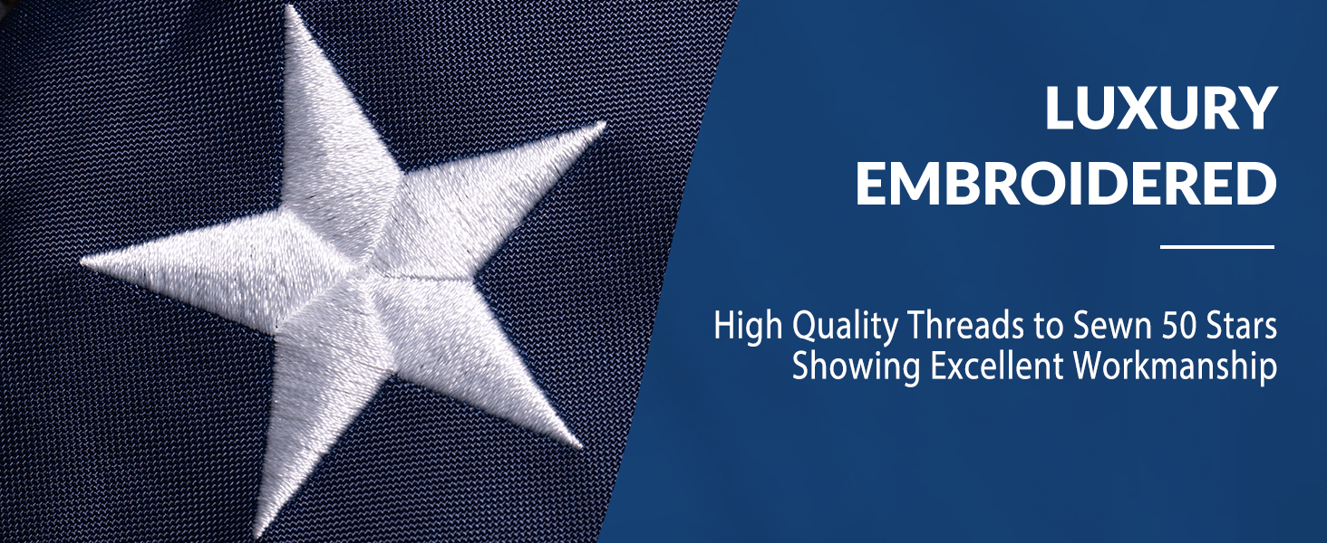Embroidered stars
