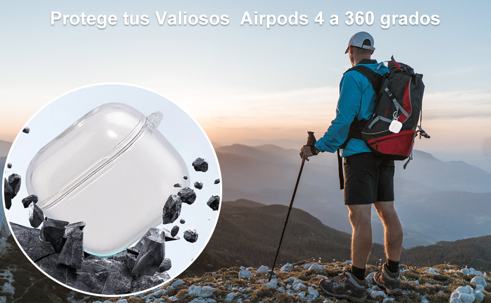 HeiLuon Funda Transparente Anti-Amarillamiento para AirPods 4