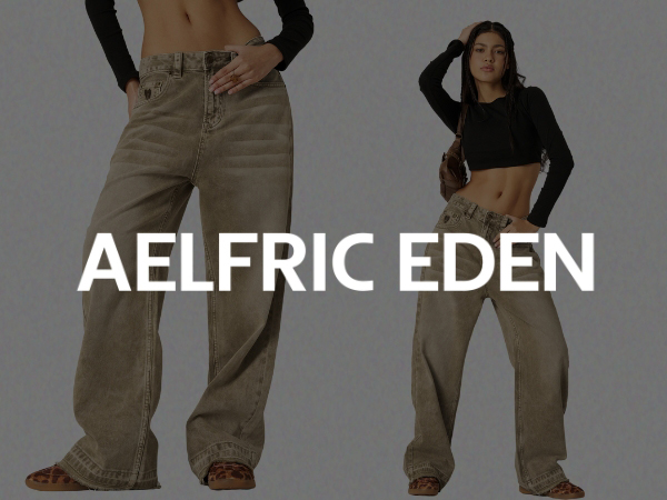 Aelfric eden★Retro Brown Loose Jeans レトロ ルーズ ジーンズ Aelfric Eden Washed Brown Loose Jeans – Aelfric eden