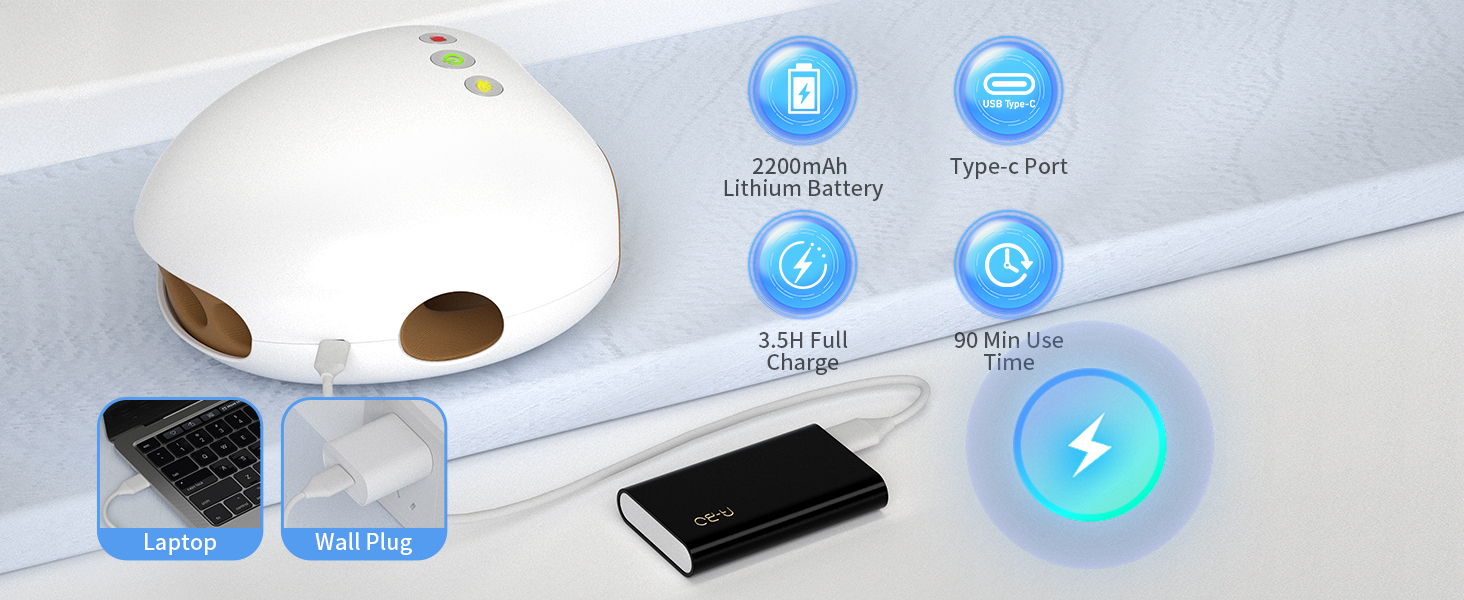 2200mAh long battery type c