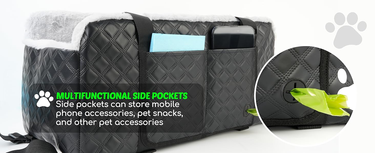 Center Console Dog Car Seat for Small Dogs