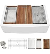 33 White Farm Sink Workstation - Fulorni 33