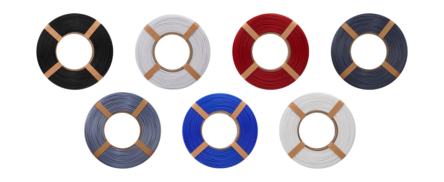 eSUN PLA Basic Refilament 1.75mm, 3D Printer Refill High Speed PLA for Fast Printing, 1KG Spoolless 3D Printing Filament for High Speed 3D Printers, White 13 Fast Printing Speedy PLA Refilament