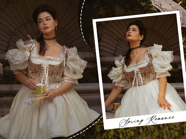 【新品未使用品】Enchanted Corset SireneXS ベージュ コルセット | Sirene（シレーヌ）| Enchanted Corset by Pinup