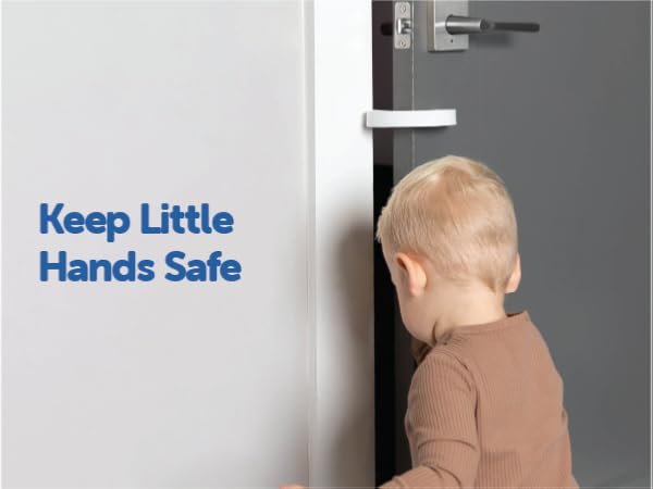 Joolbaby Door Pinch Guard keeping child safe from door being closed
