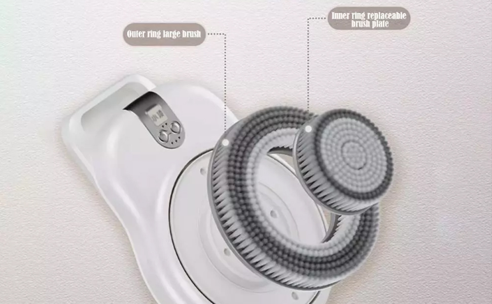 Shower Back Rubbing Wall-Mounted Smart Scrubbing Machine