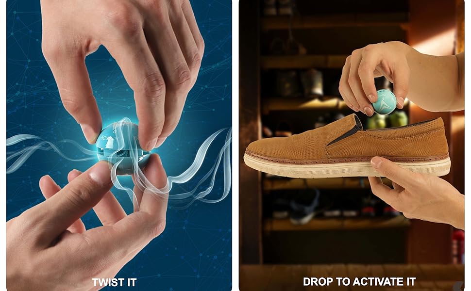 ARMOURON DeoDrops Odor Eliminator Sneaker Ball Deodorizer