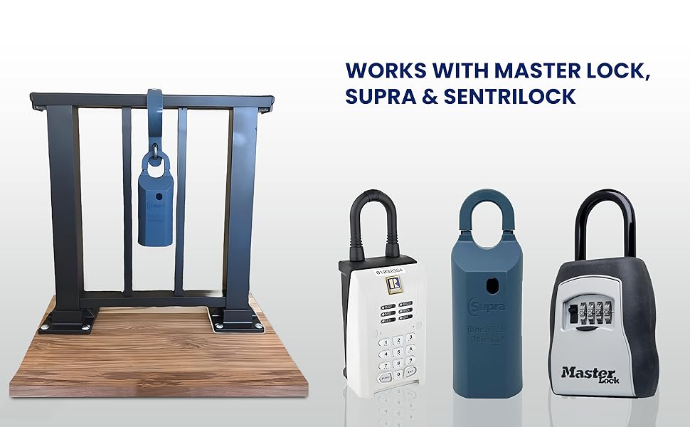 Fence BuddySecure Any Lock Box to a Fence, Handrail or Post! Used by