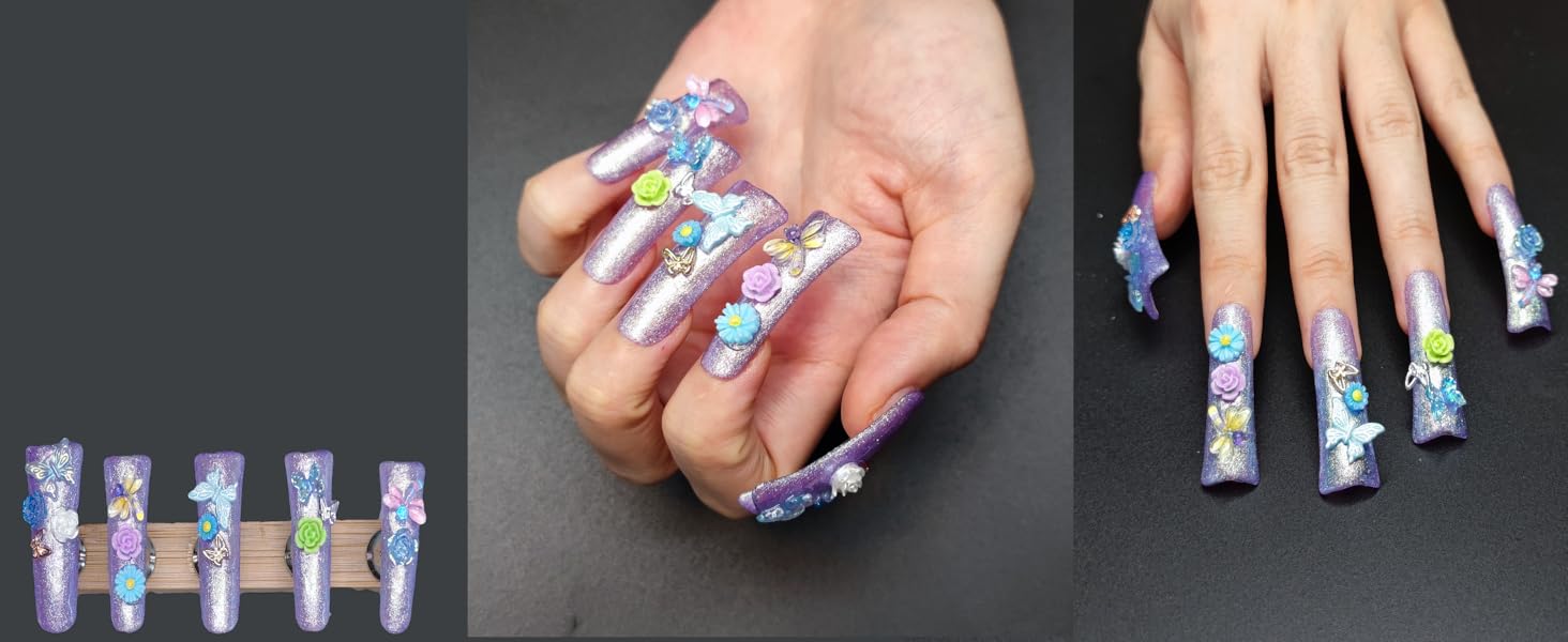 long duck nails full cover