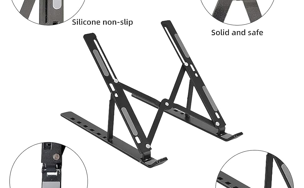 Black Color Stand for Laptop