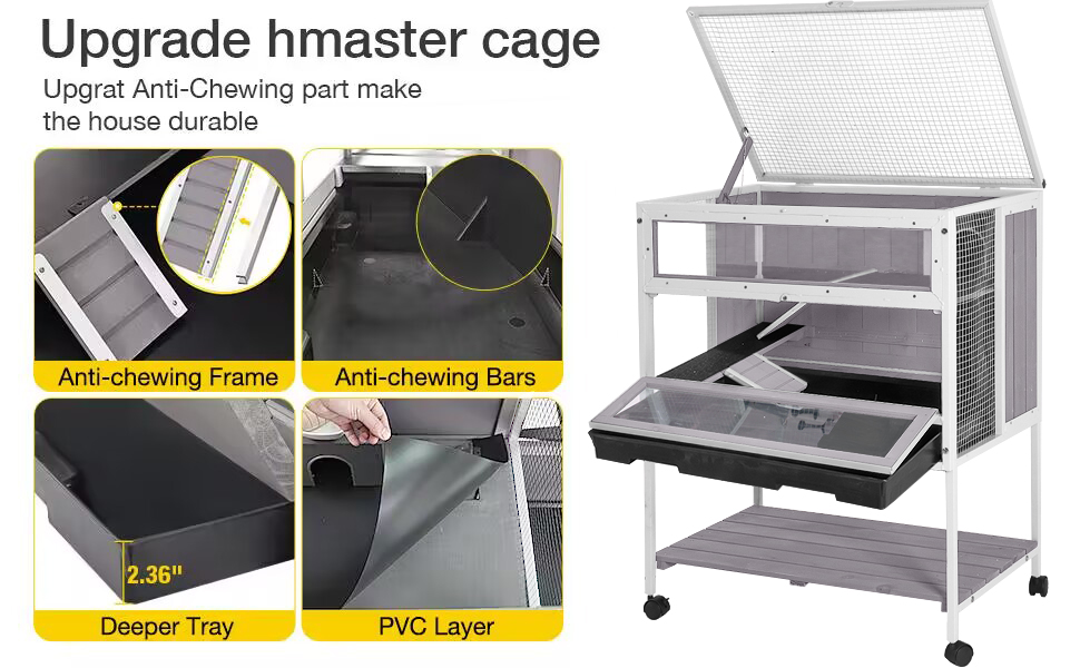 Amazon.com : Guinea Pig Cage Hamster Cage All-Around Metal