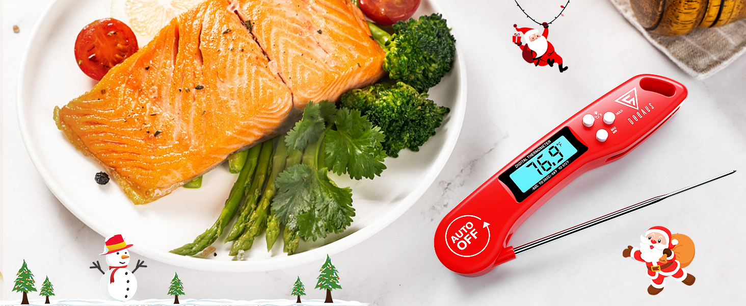 DOQAUS Digital Meat Thermometer, Instant Read Food Thermometer for