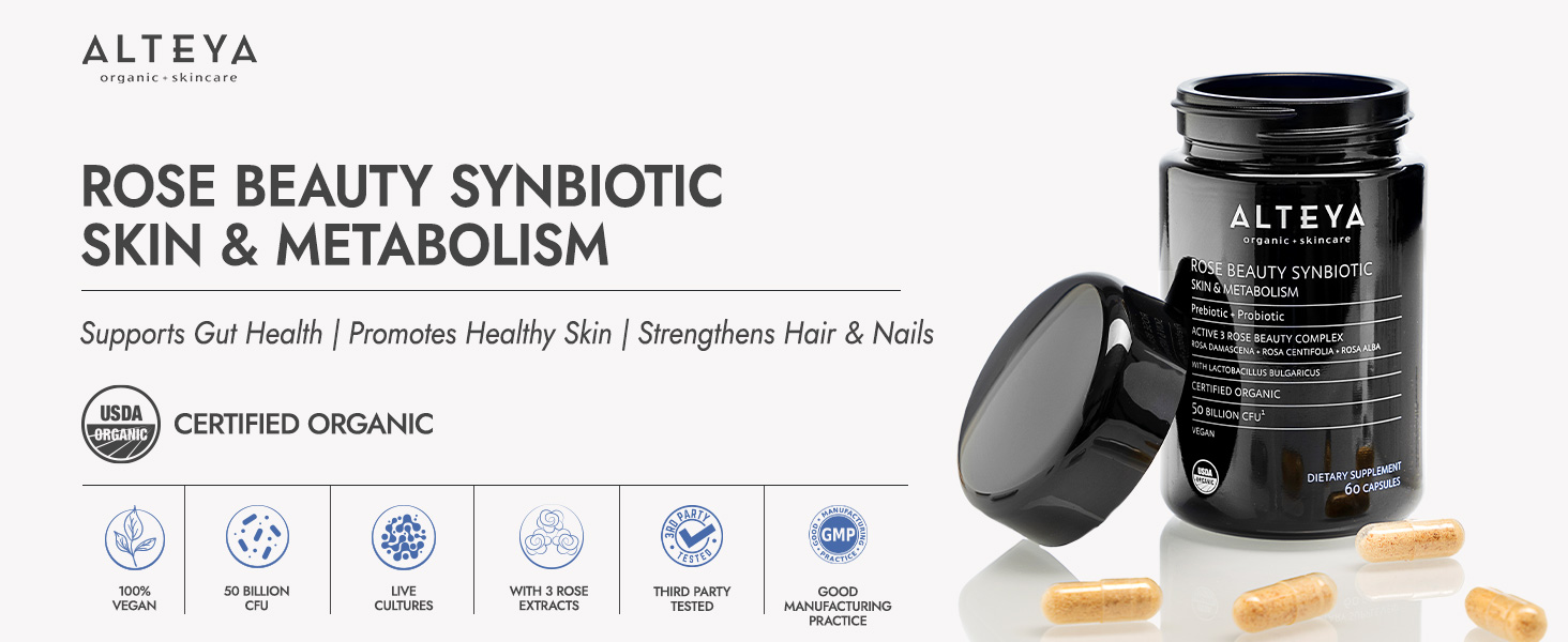 probiotic, prebiotic, beauty, alteya organics,