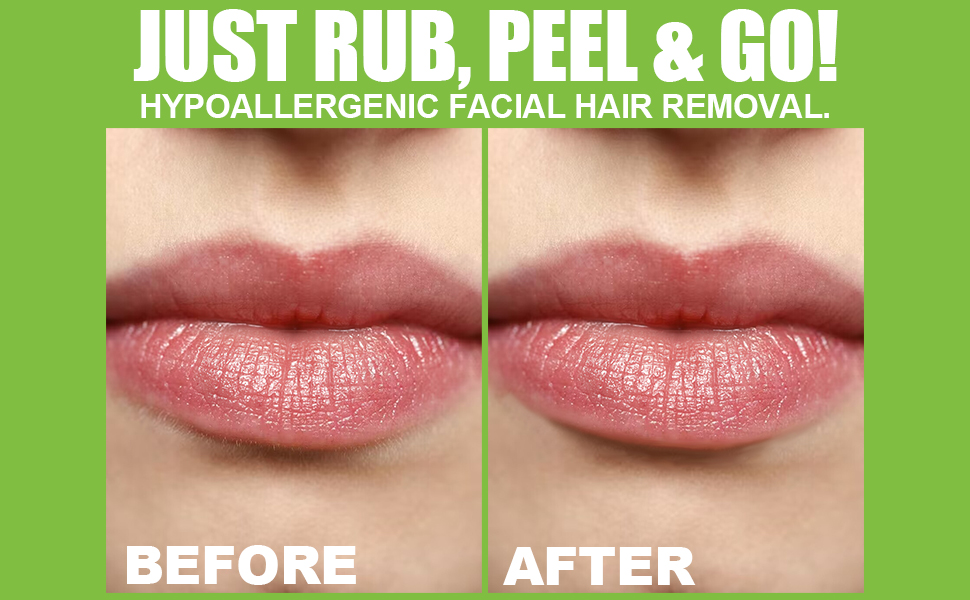 Charmonic Facial Wax Strips60 Strips, Waxing Kit for