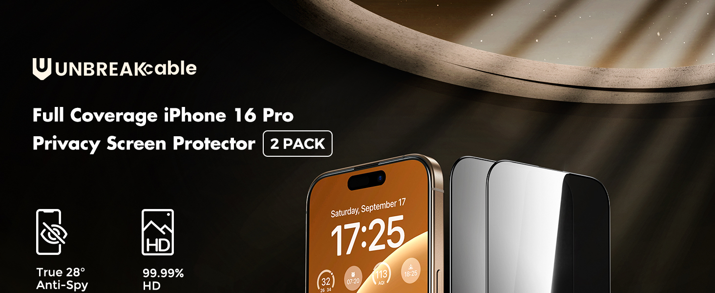 Privacy Screen Protector for iPhone 16 Pro