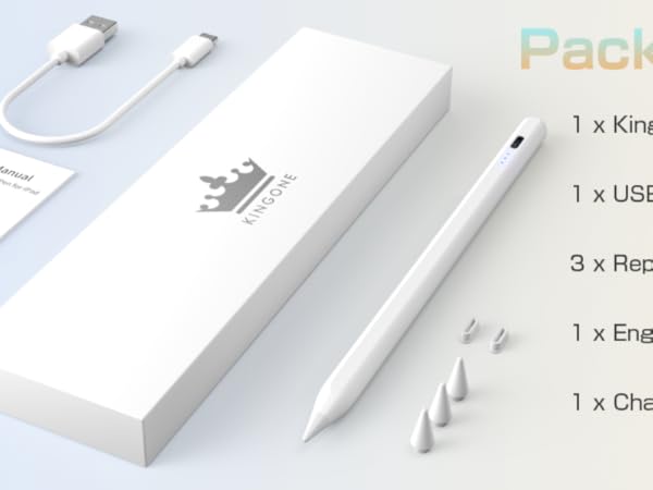 iPad 本体iPad Air 128GB + KINGONE Pencil KINGONE Upgraded iPad Pencil, Stylus Pen, Ultra High