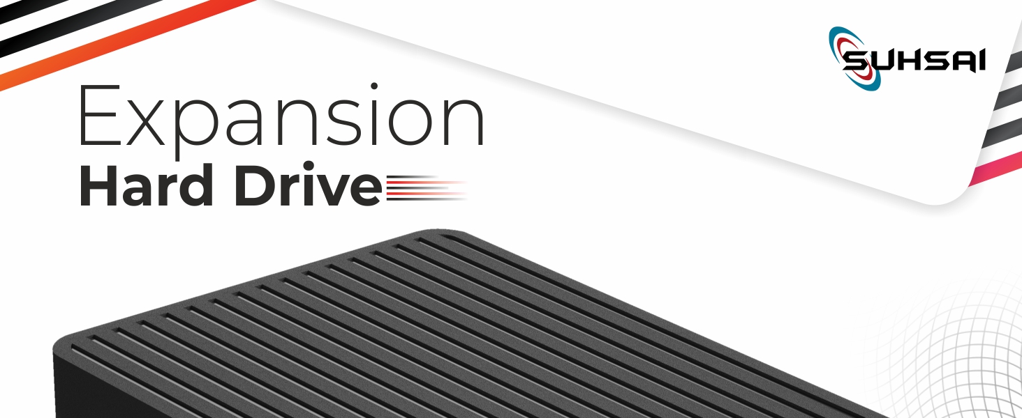 SUHSAI Portable External Hard Drive Type C, 2.5" Pocket Size Hardrive