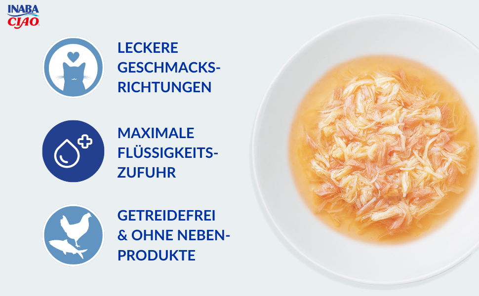 Inaba, Ciao, Churu, Brühe, Katzensnacks, Katzen