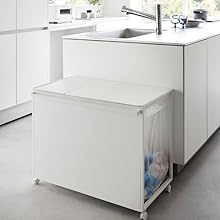 Amazon｜山崎実業(Yamazaki) 蓋付き 目隠し 分別 ダストワゴン