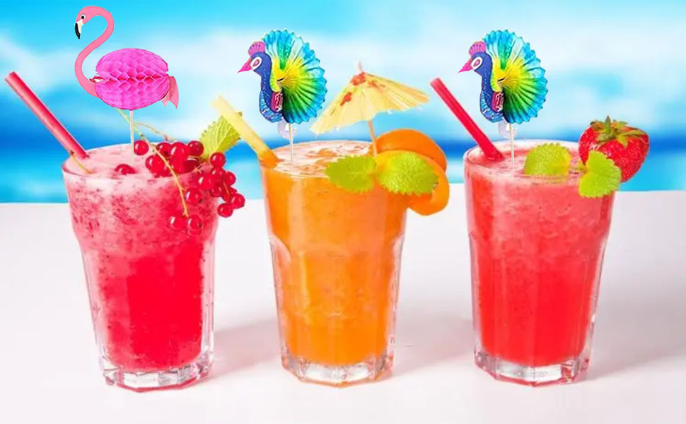 Qixuer Cocktail Decoration Sticks, Pack of 100 Cocktail Party