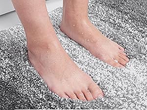 「Tuokus」バスマット 足拭きマット お風呂マット 玄関マット 吸水速乾滑り止め 風呂マット ふんわり 超厚い 吸水速乾 滑り止め ふわふわ 洗える 丸洗い可能