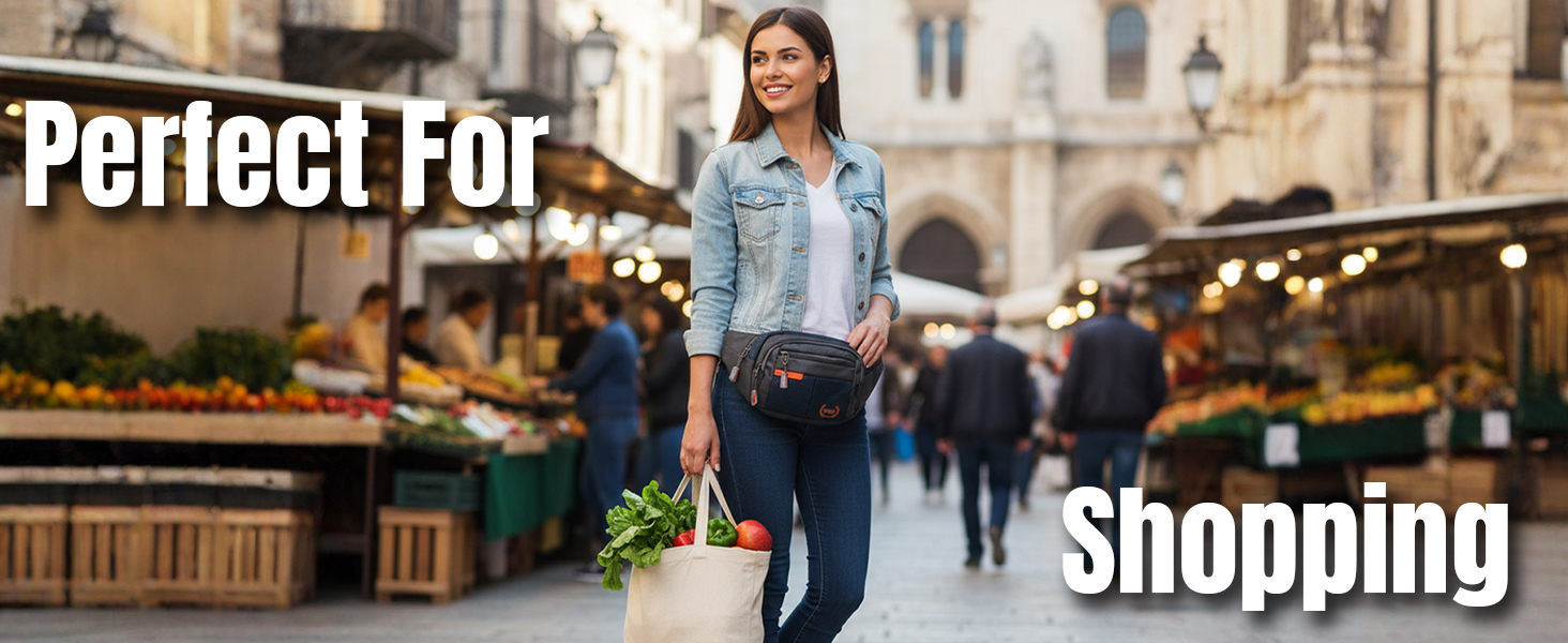 SPN-JGSP Waist Pack Travel Handy Hiking Zip Pouch