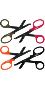 Stainless Steel Bandage Scissors - Fluoride-Coated with Non-Stick Blades - 4 Pack