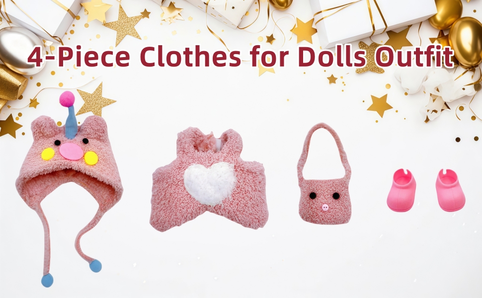 4-Piece Clothes for Dolls Outfit