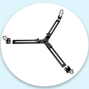 High-grade Aluminum Heavy-Duty 150mm Tripod Stand with Spreader