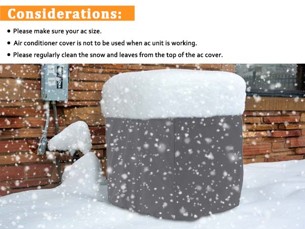 snowproof ac cover