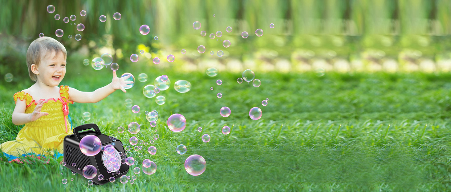 Automatic bubble machine