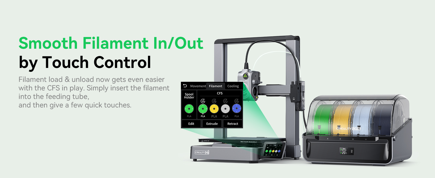 Smooth Filament In/Out by Touch Control