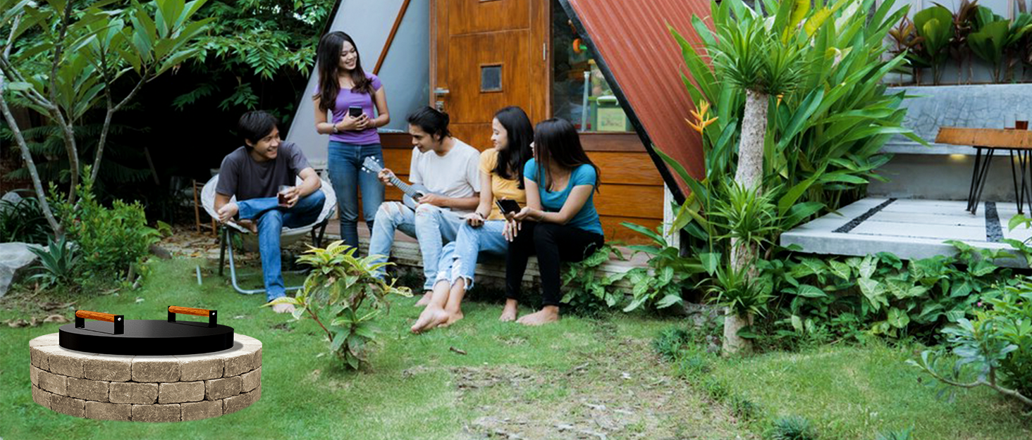 Fire PITLID FIREPLACE LID COVER