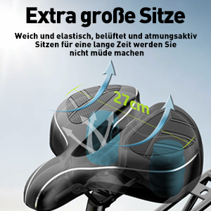 Extra großer Sitze