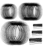 Teenitor Hair Nets for Buns,40pcs Invisible Elastic Black Hair Nets and 80pcs Bobby Pins for Maki...