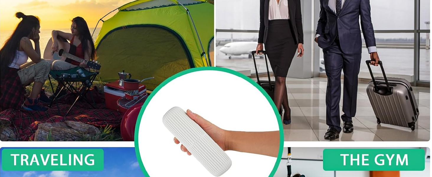 Capsule Shape Travel Toothbrush Toothpaste Case Holder Portable Toothbrush