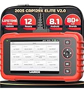 LAUNCH OBD2 Scanner 2025 New CRP129X Elite V2.0 (Upgraded of CRP129X,CRP123X Car Scanner), 12 Res...