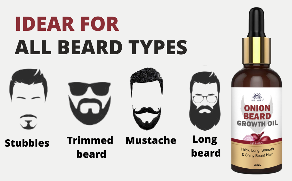 INTIMIFY Onion Beard Growth Oil Dadhi Badhane Wala Oil Beard Oil