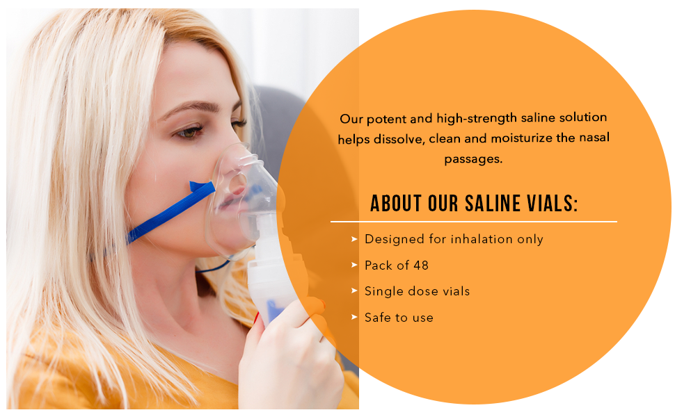 KNOXZY Sterile Hypertonic Saline Solution 7 Vials for Inhalation