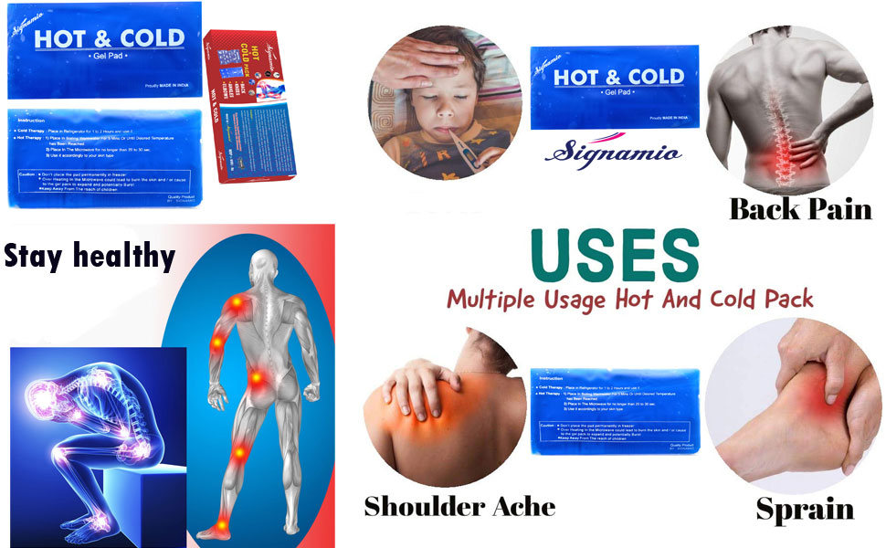 Signamio® Hot and Cold Cooling flexible reusable compress microwave gel ice pad pack cool bag